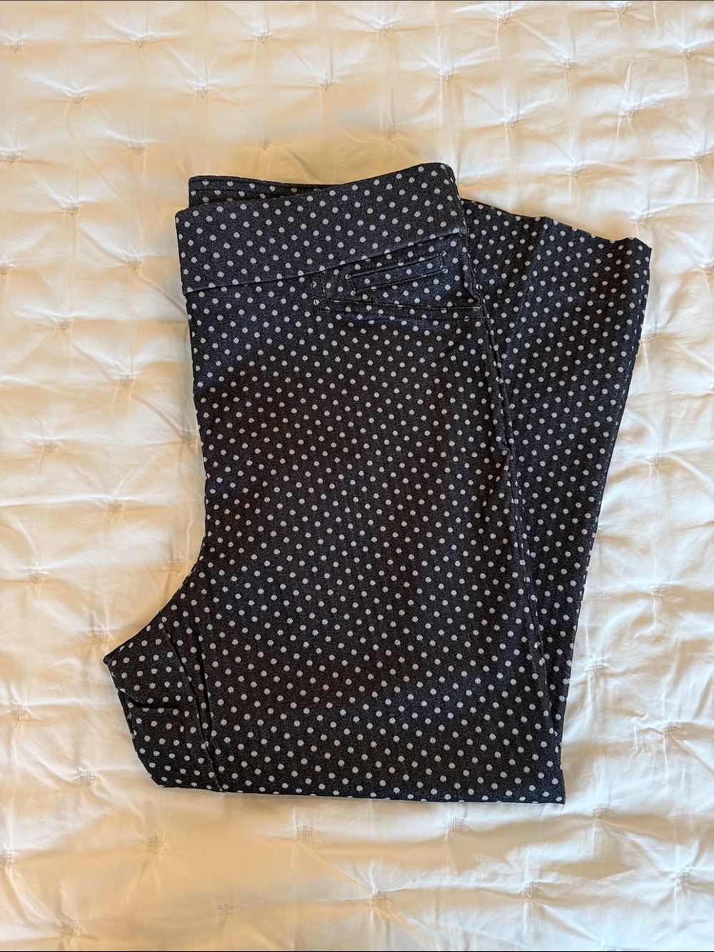 Anne Klein Black with White Polka Dot Dress Pants